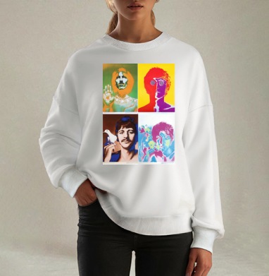 Фотография футболки The Beatles Pop-art