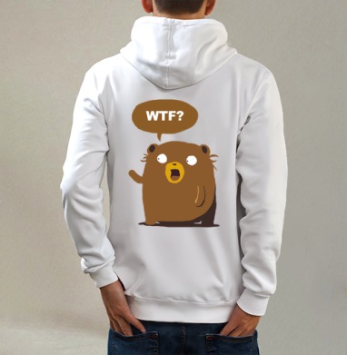 Медвежонок WTF — милый шок и удивление - Магазин футболок lui - Дизайнерские принты
