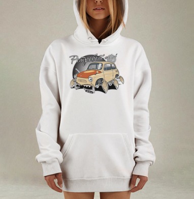 Ретробот, Hoodie Mjhigh Dig, оверсайз, утепленная