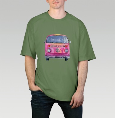 Розовый микроавтобус - Магазин футболок Kniperskripers