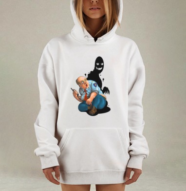 Секьюрити, Hoodie Mjhigh Dig, оверсайз, утепленная