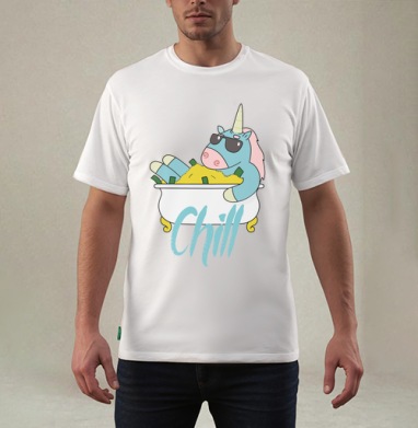 Chill / Чилл, Футболка мужская REGULAR белая