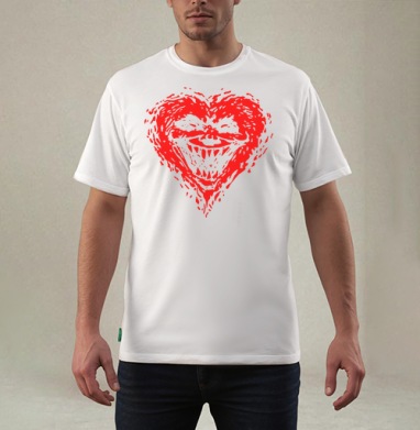 Evilheart, Футболка мужская REGULAR белая