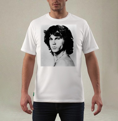Jim_Morrison_Pardon_Bati, Футболка мужская REGULAR белая