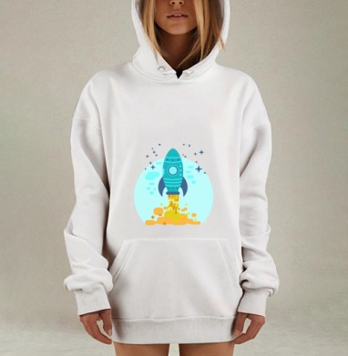 Люди умеют летать, Hoodie Mjhigh Dig, оверсайз, утепленная
