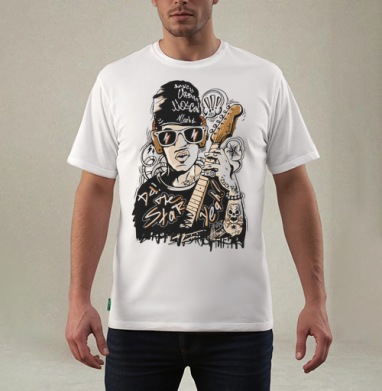 Rock Man, Футболка мужская REGULAR белая