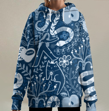 Современное ироничное переосмысление библейской истории, Hoodie Long Oversize 3D