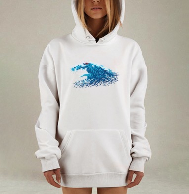 Аквабайк на холке Левиафана, Hoodie Mjhigh Dig, оверсайз, утепленная