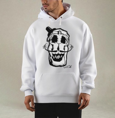 Dali Skull, Толстовка Mjhigh, утепленная