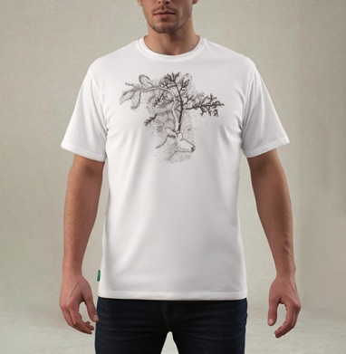Deer / Олень, Футболка мужская REGULAR белая