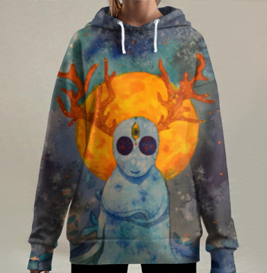 Дух, Hoodie Long Oversize 3D