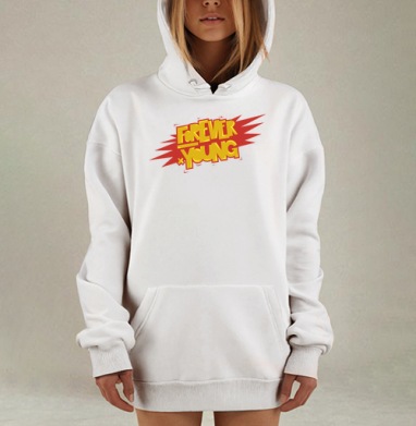 Forever young, Hoodie Mjhigh Dig, оверсайз, утепленная
