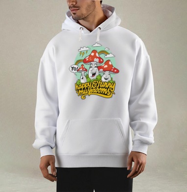 Funny Mushrooms, Толстовка Mjhigh, утепленная