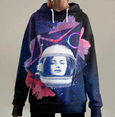 Когда ты просто космос, Hoodie Long Oversize 3D