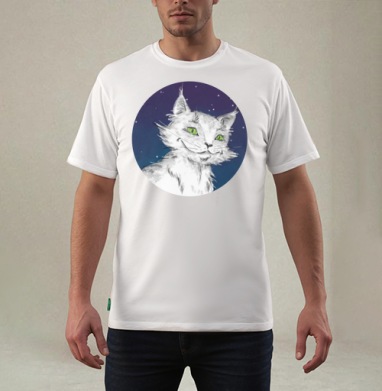 Кот Бормот, Футболка мужская REGULAR белая