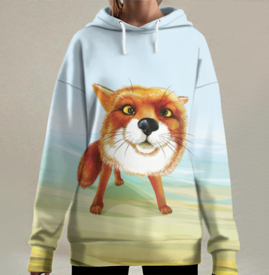 Лисяка удивляка, Hoodie Long Oversize 3D