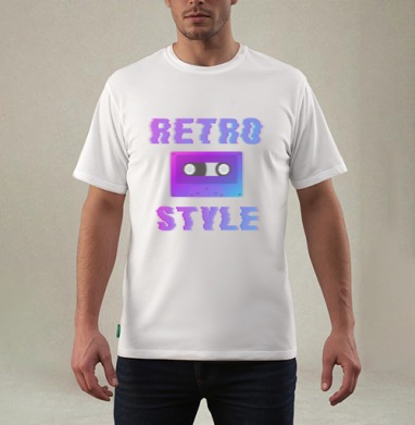 Ретро Стиль, Футболка мужская REGULAR белая