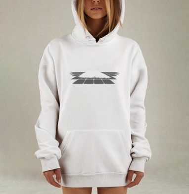Самолет сбрасывает мелкие частицы на сетчатую поверхность, Hoodie Mjhigh Dig, оверсайз, утепленная