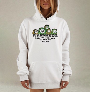 Цифровая агрессия матрешки боеголовки на бомбах, Hoodie Mjhigh Dig, оверсайз, утепленная