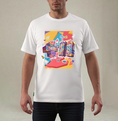 Yal  / Яль, Футболка мужская REGULAR белая