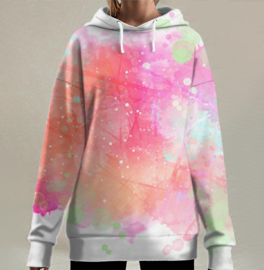 Акварелька, Hoodie Long Oversize 3D