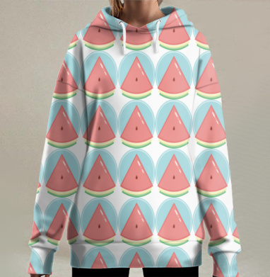 Арбуз Ями, Hoodie Long Oversize 3D