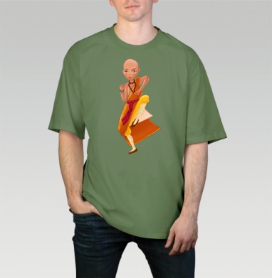 Маленький отважный мастер Shaolin Monk / Шаолиньский монах кунг-фу - Магазин футболок Iraya - Дизайнерские принты