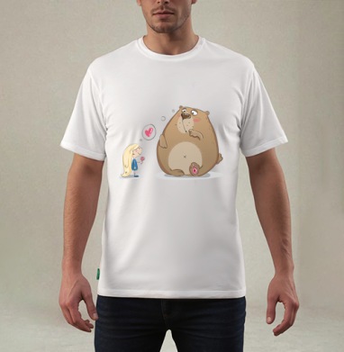 Candy for my sweety / Конфетка для моей сладости, Футболка мужская REGULAR белая
