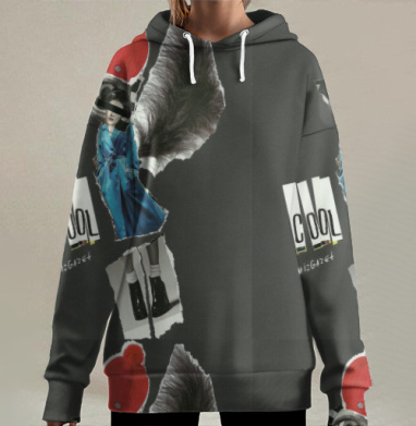 COOL / КУЛЬТ, Hoodie Long Oversize 3D