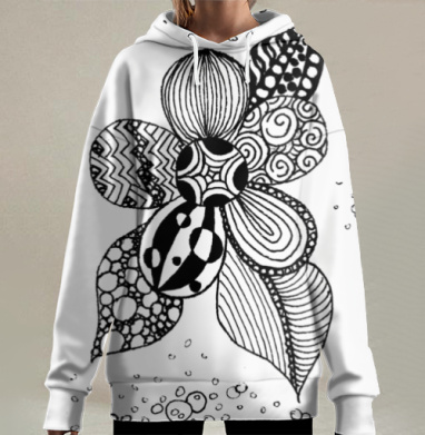 Цветик, Hoodie Long Oversize 3D