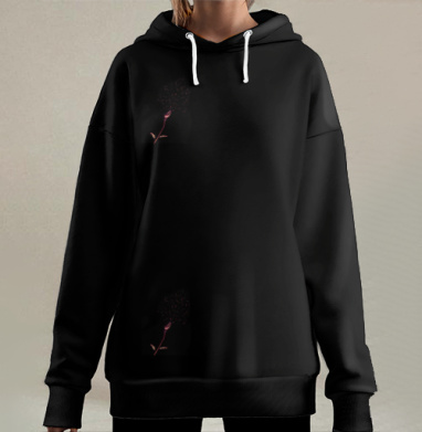 Цветок света, Hoodie Long Oversize 3D