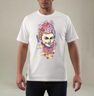 ДИЕТА, Футболка мужская REGULAR белая