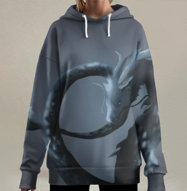 Дракон моря, Hoodie Long Oversize 3D