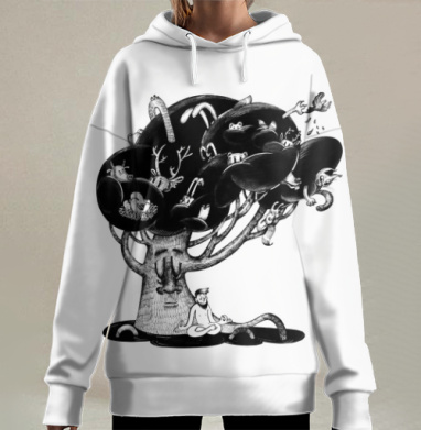 Дзен, Hoodie Long Oversize 3D
