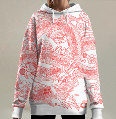 Голодный дракон, Hoodie Long Oversize 3D