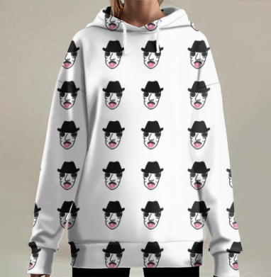 Голодный любитель пончиков, Hoodie Long Oversize 3D
