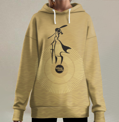 Городская леди номер раз, Hoodie Long Oversize 3D