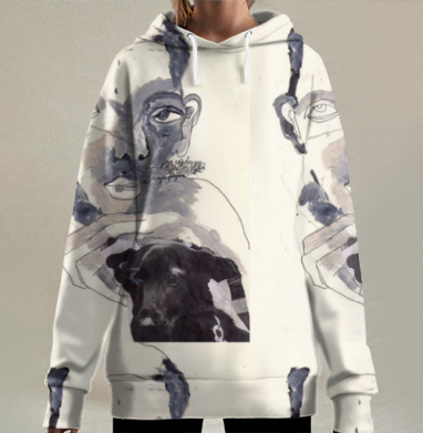 И небо давит, Hoodie Long Oversize 3D