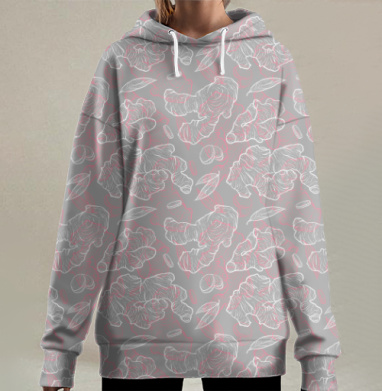 Имбирь, Hoodie Long Oversize 3D