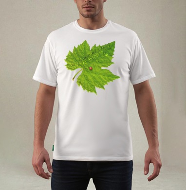 Клиновый лист, Футболка мужская REGULAR белая