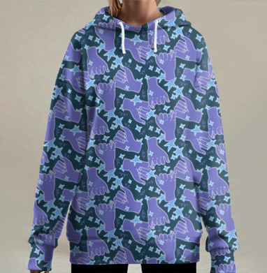 Клятва на мизинчиках, Hoodie Long Oversize 3D