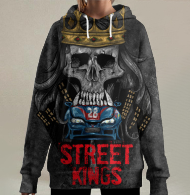 Король Улиц, Hoodie Long Oversize 3D