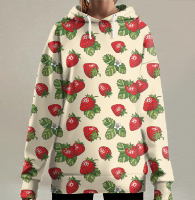 Лето в банке, Hoodie Long Oversize 3D