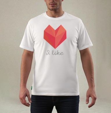 Геометрическое сердце с надписью I like – стиль и эмоции - Sabbers Secret Shop