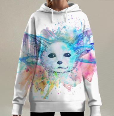 Лисёнок, Hoodie Long Oversize 3D