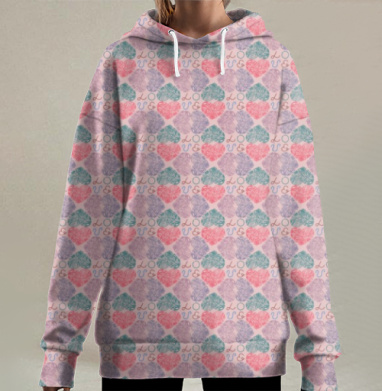 Любовь, Hoodie Long Oversize 3D