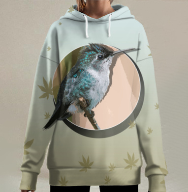 Маленькая Маленькая Колибри, Hoodie Long Oversize 3D
