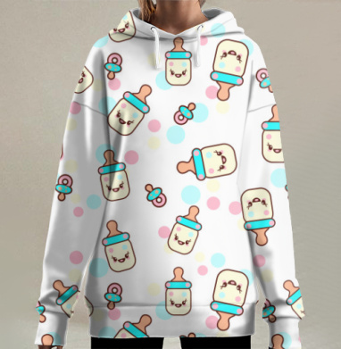 Мини Босс, Hoodie Long Oversize 3D