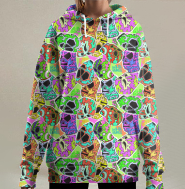Много масок не бывает, Hoodie Long Oversize 3D