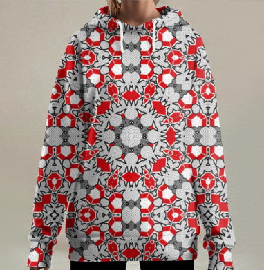 Мухоморик, Hoodie Long Oversize 3D